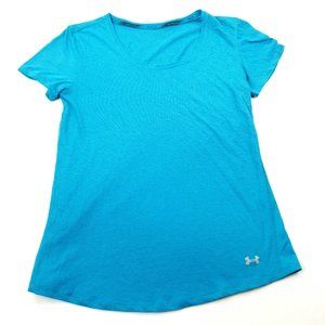 Under Armour Blue Stripe Running T-Shirt Small